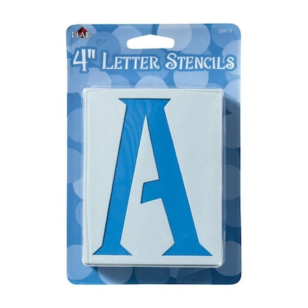 Plaid Plaid 4 in. Card Stock Letters Stencil 48 pk 28874